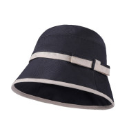 Панама женская однотонная с бантом, модная Роскошная Панама в рыбацком стиле, летняя Солнцезащитная шляпа, модный подарок, 2023