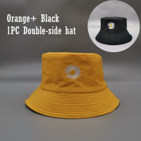 Двухсторонняя женская панама для рыбалки солнцезащитная Кепка от солнца с маленькими маргаритками Двусторонняя одежда Весенняя женская кепка рыбака