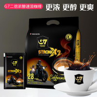 越南原裝進口中原G7特濃速溶咖啡3合1咖啡粉二倍濃醇X2提神coffee