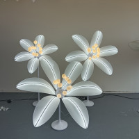 Современная белая свадебная лампа BROTHER в виде лилии, светодиодная лампа для детской сцены, дороги, маленьких свежих цветов, фоновое украшение
