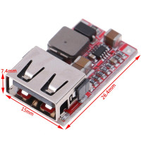 Понижающий преобразователь напряжения, понижающий модуль питания, 12 В/24 В постоянного тока в 5 В, 3 А, 6-24 В, мини-USB-выход, DC-DC