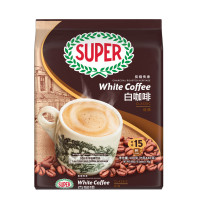 馬來西亞進口超級牌super白咖啡炭燒原味榛果黃糖3合1速溶咖啡粉