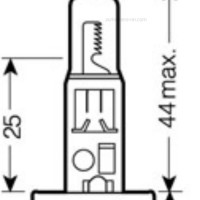 OSRAM 64155 Лампа 24V H1 70W OSRAM ORIGINAL LINE 1 шт картон 64155