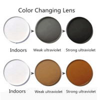 Фотохромные линзы 1,56/1,61/1,67, оптические линзы по рецепту, меняющие цвет, защита от УФ лучей, мужские очки для вождения, супержесткие