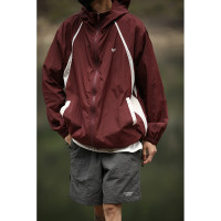 LH store夏季防曬衣服男女抗UV日系撞色拼接輕薄衝鋒夾克外套