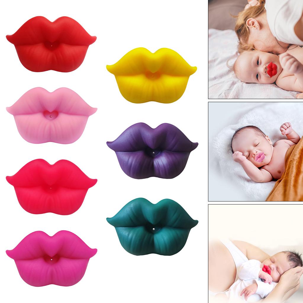 Funny Pacifiers  Lip Shaped Children Infant Single-part Pacifiers