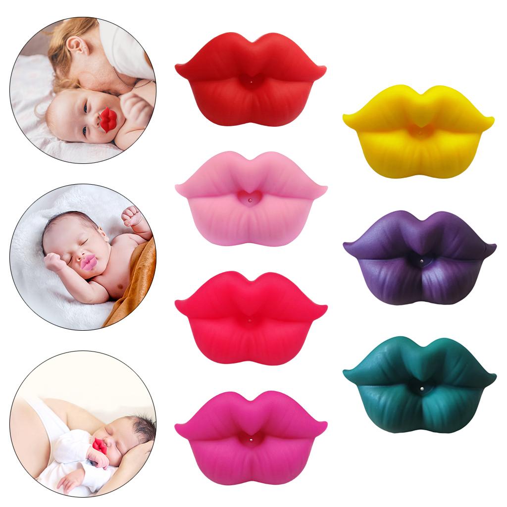 Funny Pacifiers  Lip Shaped Children Infant Single-part Pacifiers