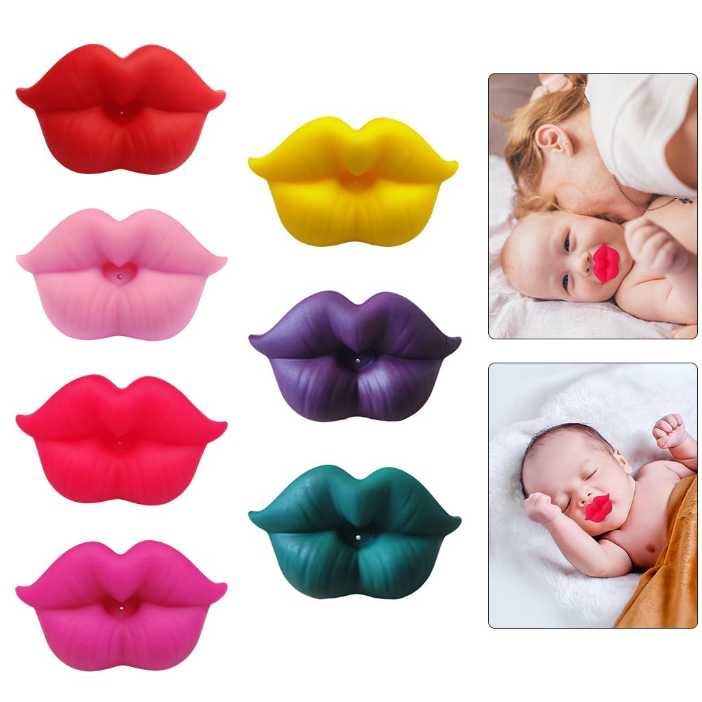 Funny Pacifiers  Lip Shaped Children Infant Single-part Pacifiers