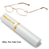 Очки для чтения, в форме ручки, с футляром, портативные, для дальнозоркости, унисекс, с пружинным шарниром, Для Ухода За Зрением, 2020