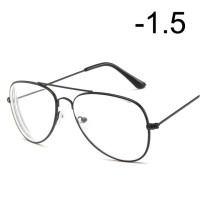 Очки для близорукости [EL Malus] для мужчин и женщин, металлические аксессуары для студентов, с коротким обзором, розовое золото, черный, серебристый,-1-1,5-2-2,5-3-3,5-4