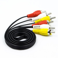 Композитный аудио-видео кабель 3RCA, 1 шт