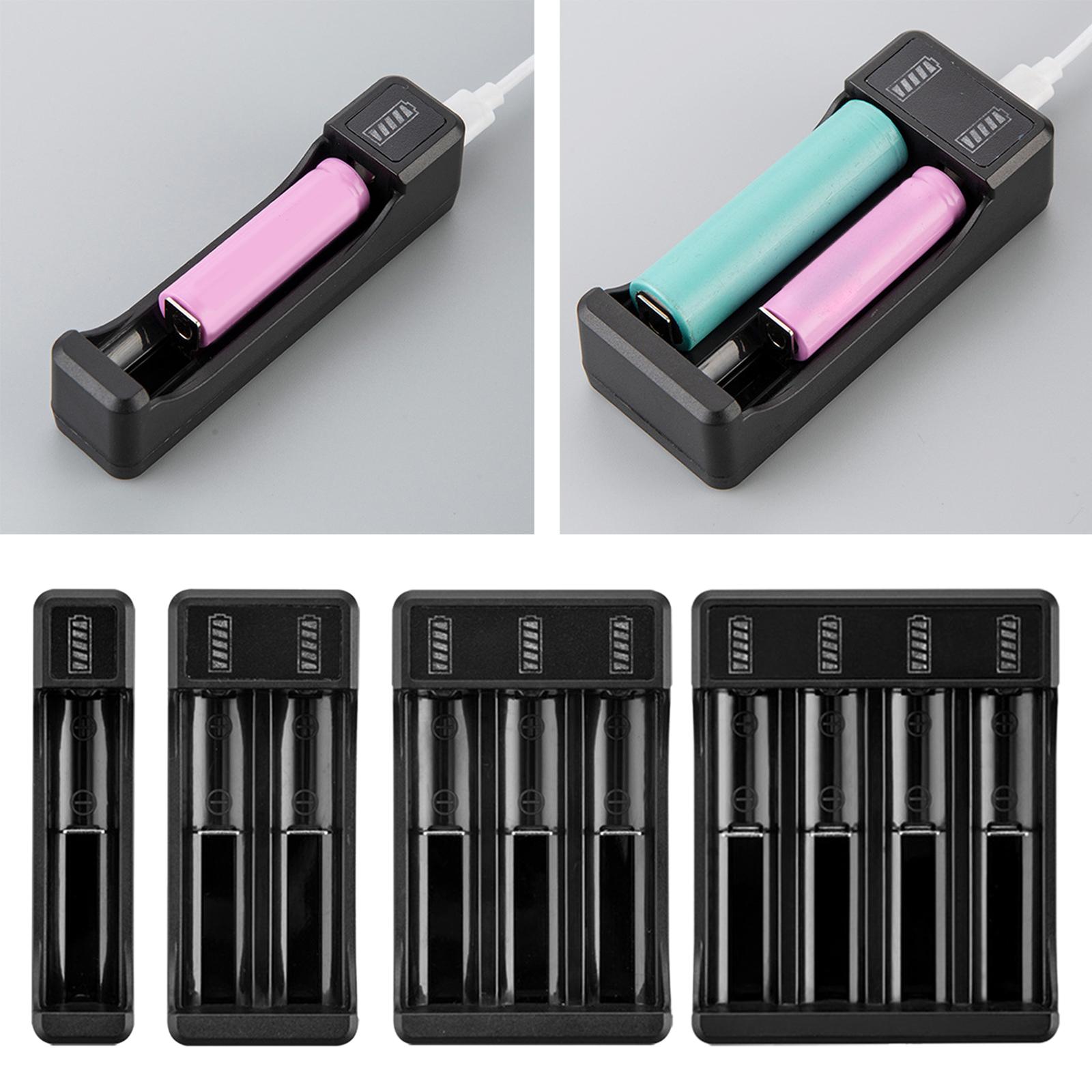 Multifunctional USB Battery Charger Fast Charger Smart Intelligent Charger for Lithium 18650 14500 10440 Rechargeable Batteries