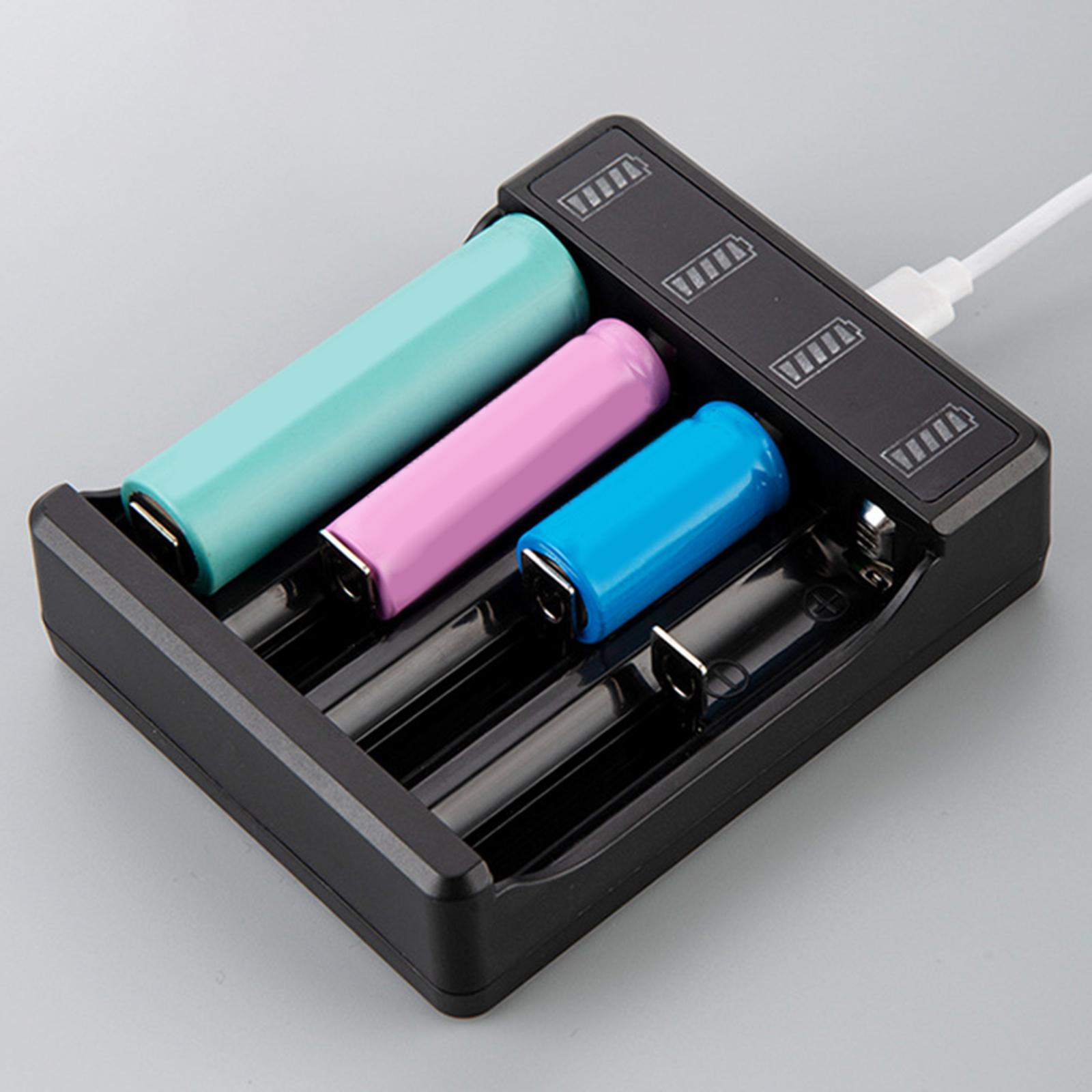 Multifunctional USB Battery Charger Fast Charger Smart Intelligent Charger for Lithium 18650 14500 10440 Rechargeable Batteries