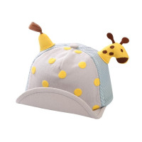 Летняя детская бейсболка с милым жирафом в горошек, Детская кепка от солнца для мальчиков и девочек, уличная Кепка для малышей, рыбака, Детская Регулируемая Кепка, 2023