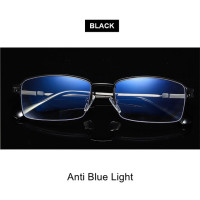 Прогрессивные многофокальные очки для чтения, мужские титановые очки с защитой от синего света, женские и мужские повседневные очки для пожилых людей