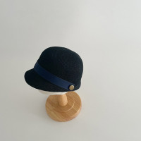 Детская соломенная шляпа в Корейском стиле, летняя шапка для девочек с прорезями, Солнцезащитная шапка, детская шапка для защиты от солнца, с утиным языком