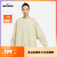 NIKE官方OUTLETS Swoosh女子 Oversize 風加絨圓領運動衫DV7088