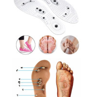Ортопедические магнитные стельки Foot Magnetic Correct "Легкий шаг", биомагнитные, для обуви против болей в ступнях, стельки с биомагнитами