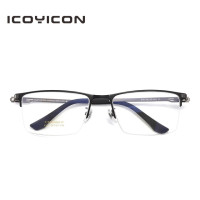 Очки без винтов титановые для мужчин, оптические аксессуары для коррекции зрения при близорукости, классические квадратные ультралегкие, для бизнеса, 6101