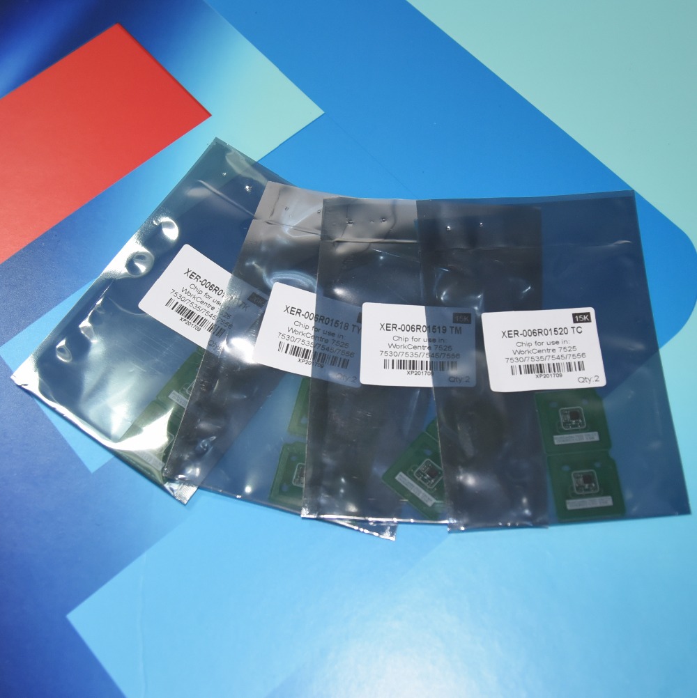 006R01517 006R01518 006R01519 006R01520 toner cartridge chip for Xerox WorkCentre 7525 7530 7535 7545 7556 7830 7835 7855 (2)