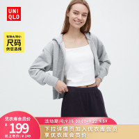 Uniqlo女裝運動拉鍊連帽外套(長袖短款 衛衣新品) 456041