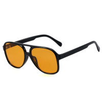 Винтажные Солнцезащитные очки-авиаторы женские, мужские, большого размера, с антибликовым покрытием, для вождения, в стиле ретро, с защитой UV400, женские солнцезащитные очки