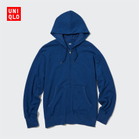 Uniqlo 男裝 連帽拉鍊運動開衫(長袖厚棉T運動服) 455400