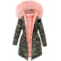 Стеганые пальто, женская зимняя куртка с капюшоном, Женская свободная парка, камуфляжное пальто, стеганые куртки