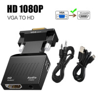 Переходник с VGA на HDMI, 2022 дюйма, HD 1080P
