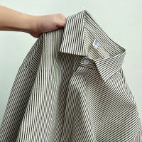 多情爵士  vintage條紋設計感襯衫男春秋季高級感內搭疊穿襯衫