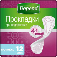 Depend Normal 12 шт прокладки урологические при недержании / нормал