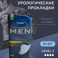 Урологические прокладки для мужчин TENA Men Level 2, 4 капли, 20 шт.