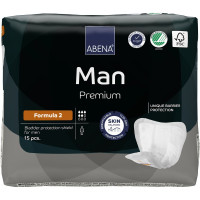 Прокладки урологические для мужчин Abena Man Premium Formula 2, 5 капель, 700 мл, 15 штук