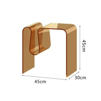 Роскошные Прозрачные Акриловые Журнальные столики, Скандинавская гостиная, мобильный диван, маленький стол, домашняя мебель, спальня, прикроватный шкаф