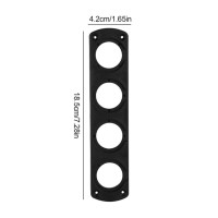 Задняя крышка мотоцикла с отверстием 1/2/3/4 для грузовика, автомобиля, лодки, прикуривателя, адаптера питания, палатки черного цвета