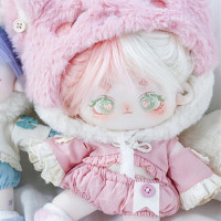 Игрушка-кукла Yuri Kpop с лисьими ушками, плюшевый розовый хвост, 20 см, одежда розового и синего цвета, костюм, милый подарок для косплея, MDZS C