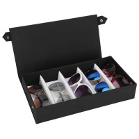 5 решеток коробка для хранения очков защитные очки солнцезащитные очки Дисплей Чехол Дорожный органайзер для бижутерии держатель