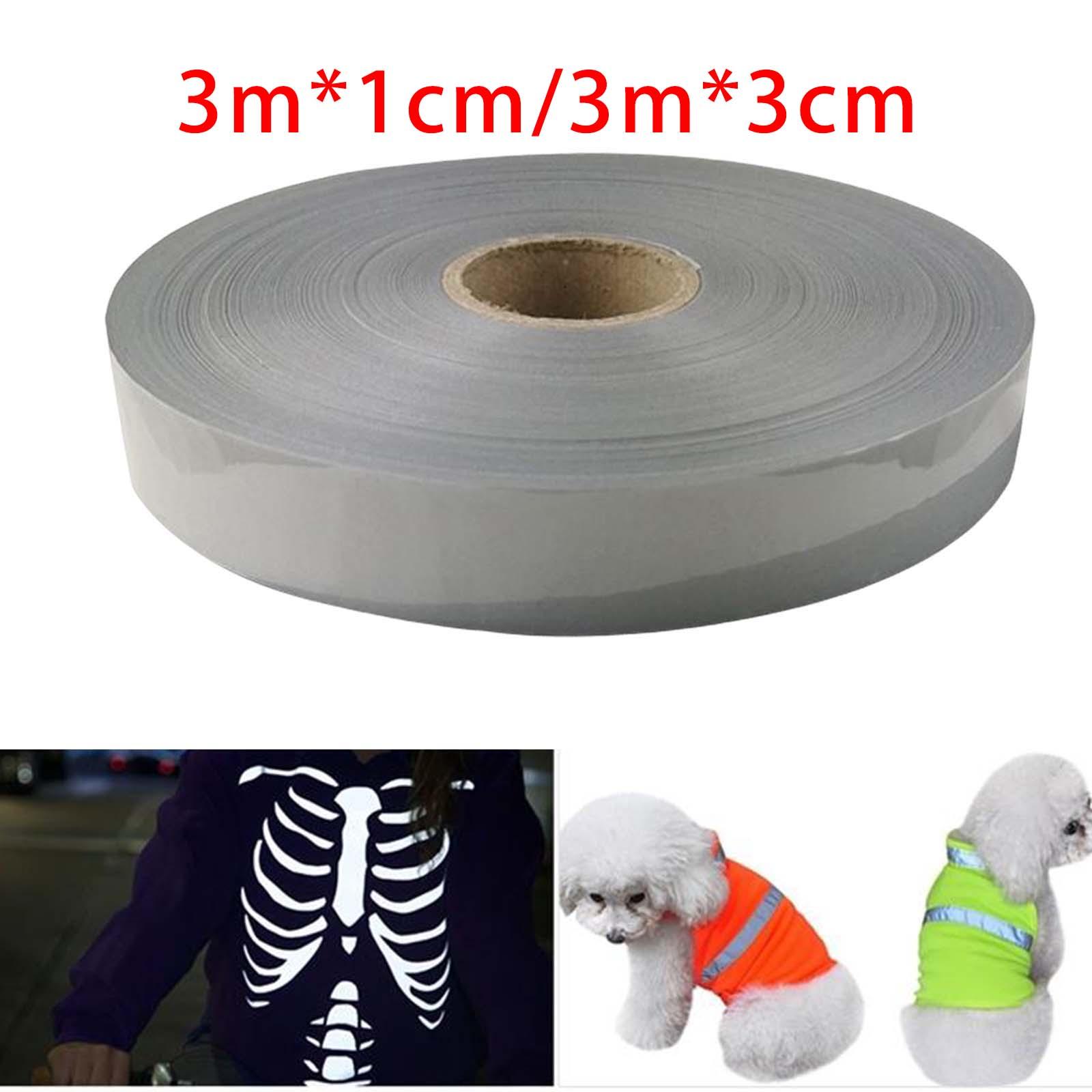 Iron On Reflective Tape DIY Premium Fabric Warning Belt Waterproof Heat Transfer Vinyl Film for Clothes Pants Outdoor