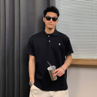 徐太浪高級感純色短袖Polo衫男夏季潮牌薄款純棉半袖有領T恤上衣