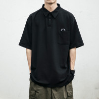 日系潮牌POLO衫男短袖夏季新款翻領T恤情侶寬鬆有領半袖拉夫·勞倫馬球衫潮