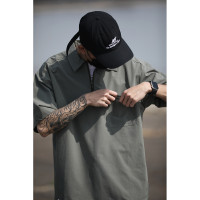 LH store2023SS日系戶外機能風短袖襯衫速乾抗皺舒適半拉鍊polo衫