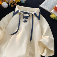 大尺碼300斤男裝polo衫短袖情侶設計感小眾夏季inis潮牌襯衫領T恤