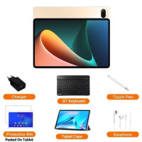 HUAU Оригинальный планшет, Android Pad 5 Pro, 12 Гб + 512 ГБ, Snapdragon 870, планшеты, ПК, телефон с двумя SIM-картами или Wi-Fi, HD 4K