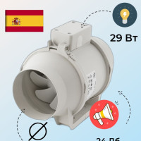 Канальный вентилятор Soler & Palau TD-160/100 N SILENT