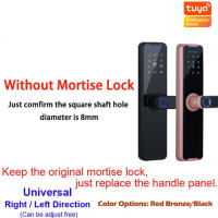 RAYKUBE биометрический дверной замок с отпечатком пальца K7 Pro + черный умный замок Tuya App удаленное разблокирование Блокировка без ключа электронный дверной замок