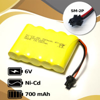 Аккумулятор 6 V 700 mAh разъем YP