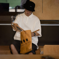 WPP Freedom日系polo衫男短袖純棉開衩cityboy夏季寬鬆半袖T恤潮