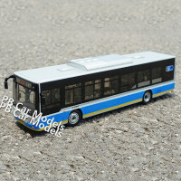 Чистая модель электрического автобуса с реальной версией 1:43 Foton bus Ouhui Beijing bus alloy