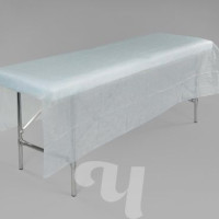 Простыня одноразовая медицинская ГОЛУБОЙ, 200x160 см, для массажа, для салонов красоты,для больных и лежачих, 12 г/м2, Чистовье, 20 шт.