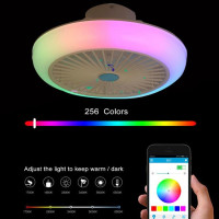 Потолочный вентилятор с Bluetooth, современный минималистичный светодиодный потолочный вентилятор с динамиком и дистанционным управлением, люстра для гостиной, потолочные вентиляторы